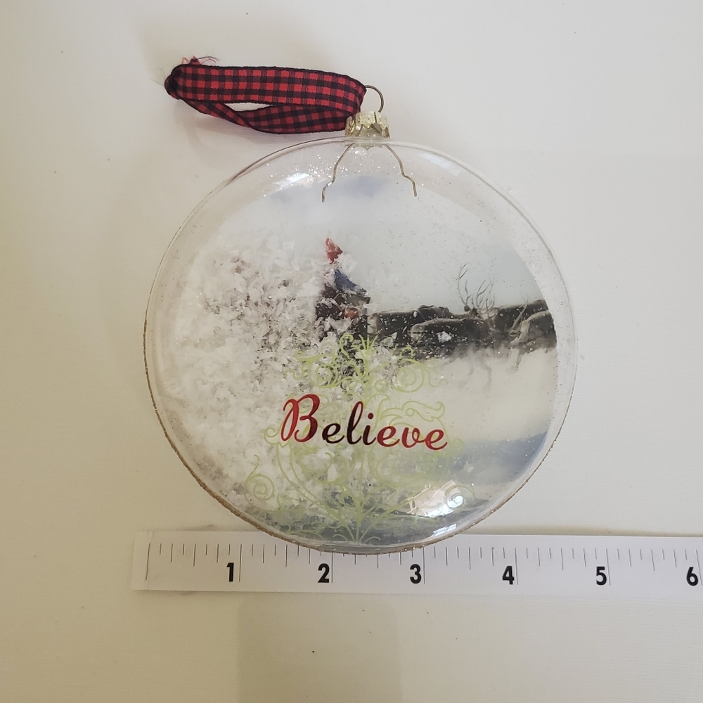 Adorable Christmas Ornament "believe" - Picture 6 of 6